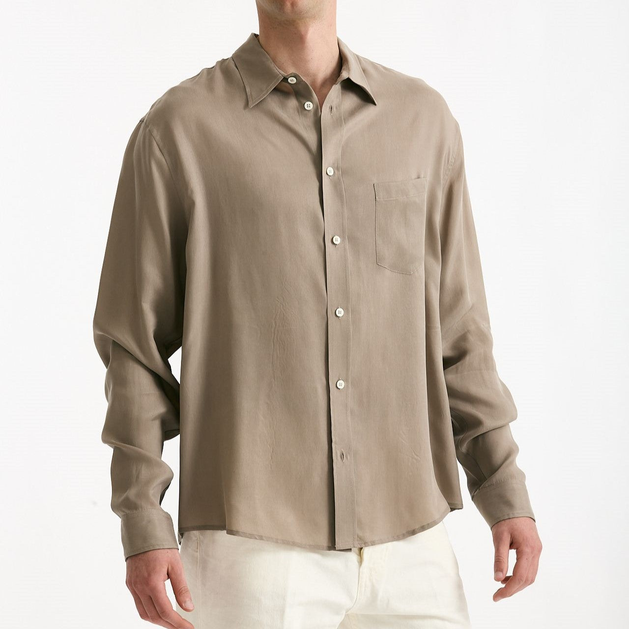 Camicia in cupro cammello uomo Grifoni - 6