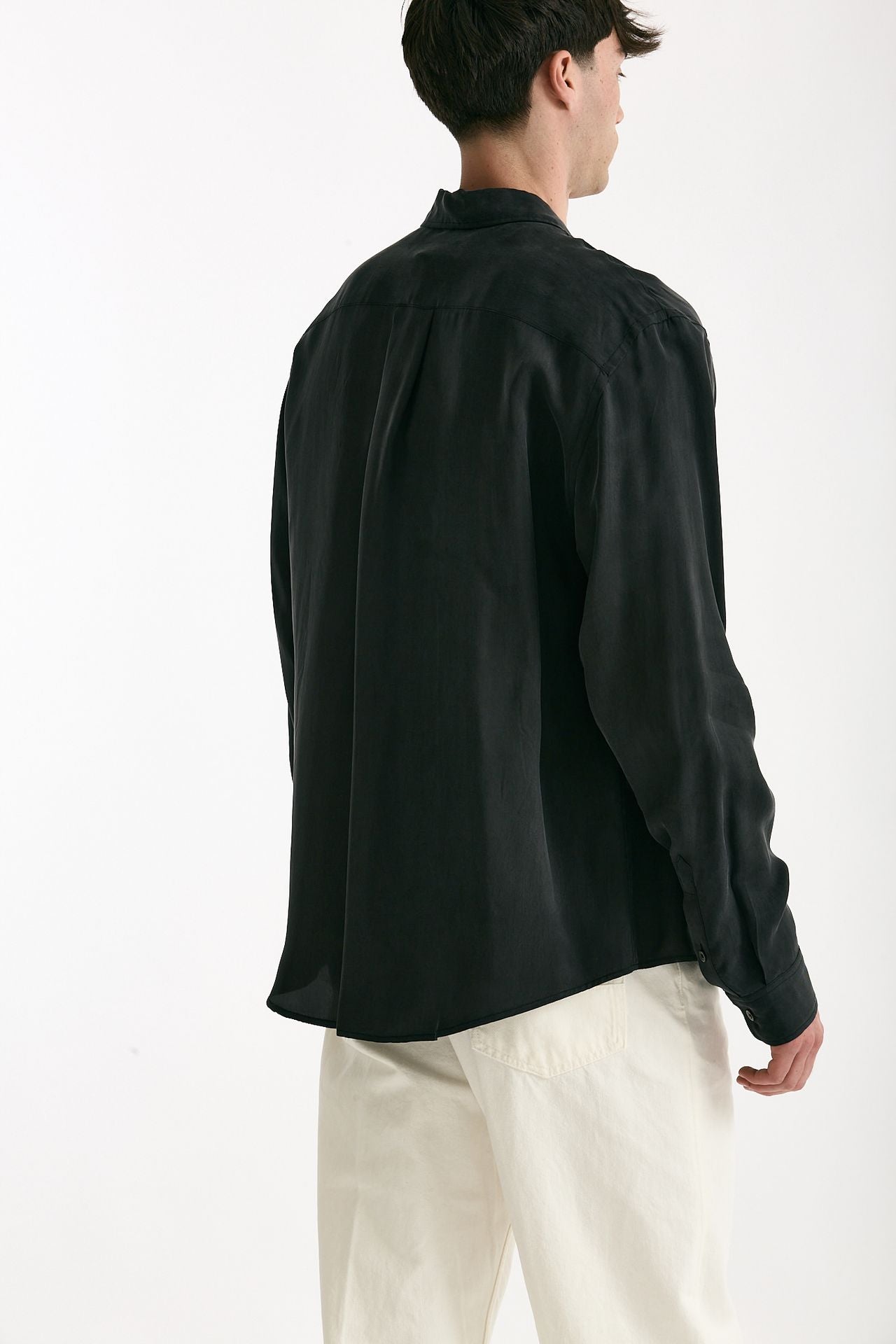 Camicia in cupro nero uomo Grifoni - 3