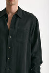 Camicia in cupro nero uomo Grifoni - 5