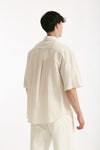 Camicia mezza manica in viscosa rigato uomo Grifoni - 3