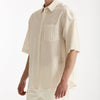 Camicia mezza manica in viscosa rigato uomo Grifoni - 6