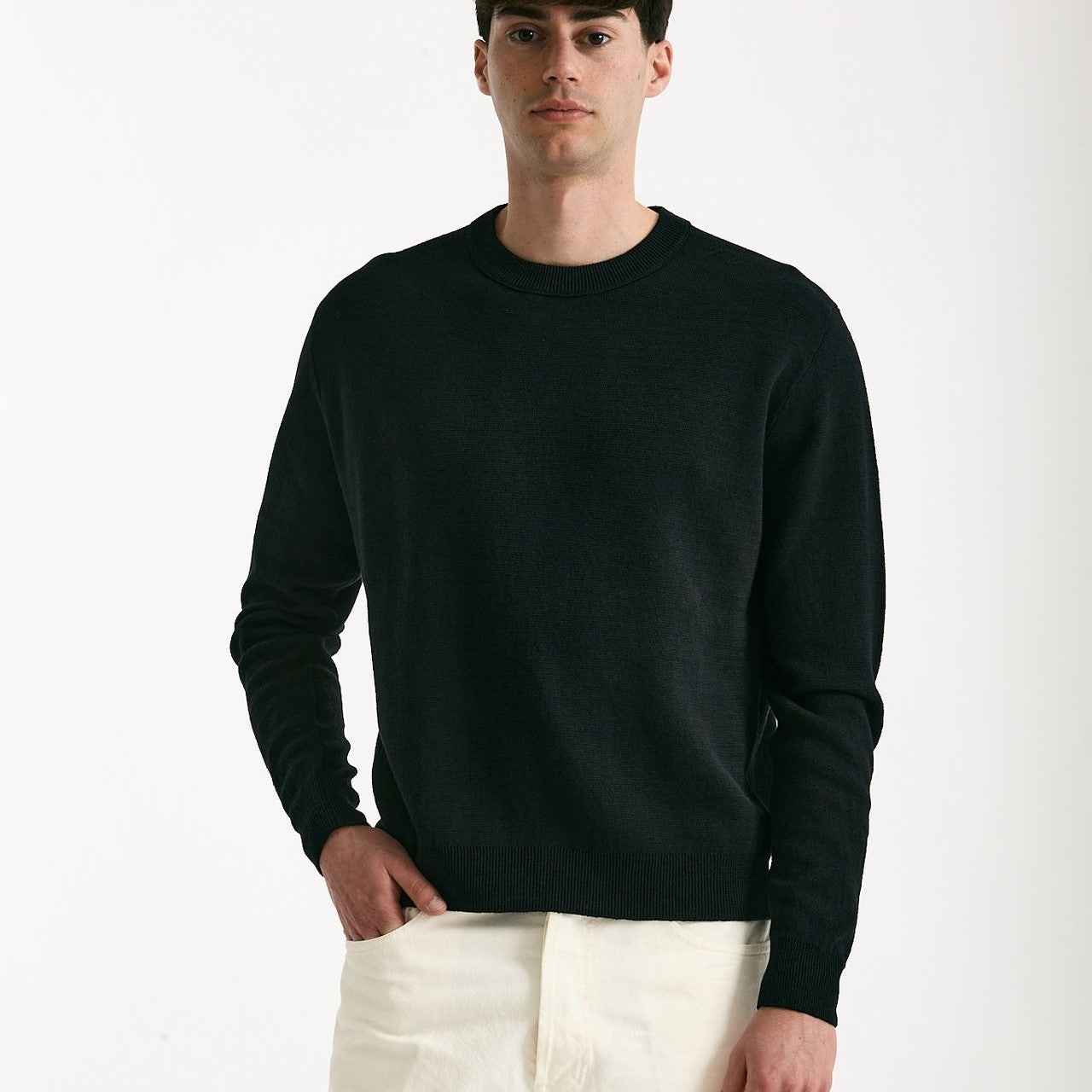 Maglia in lino nero uomo Grifoni - 6