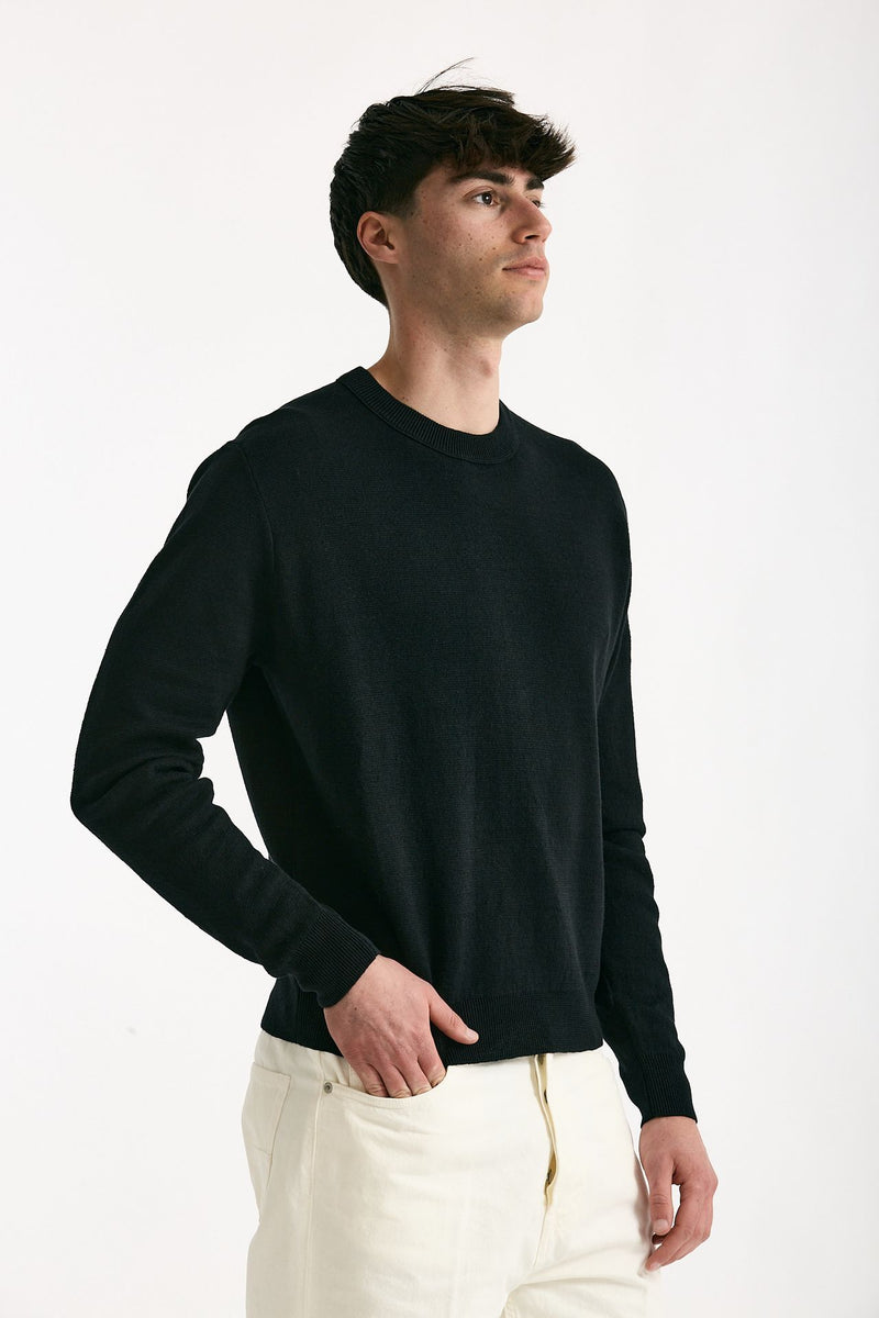 Maglia in lino nero uomo Grifoni - 2