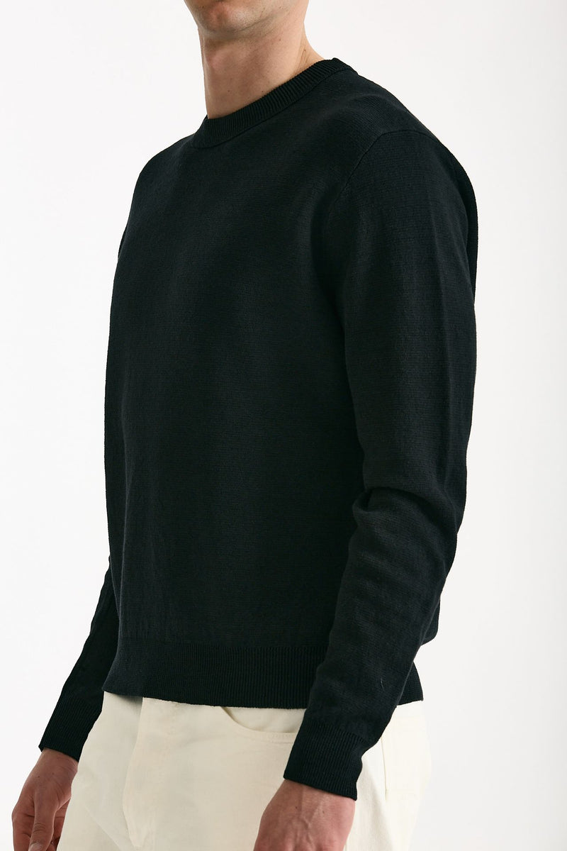 Maglia in lino nero uomo Grifoni - 3