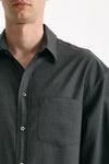 Camicia in lana ferma grigio uomo Grifoni - 5