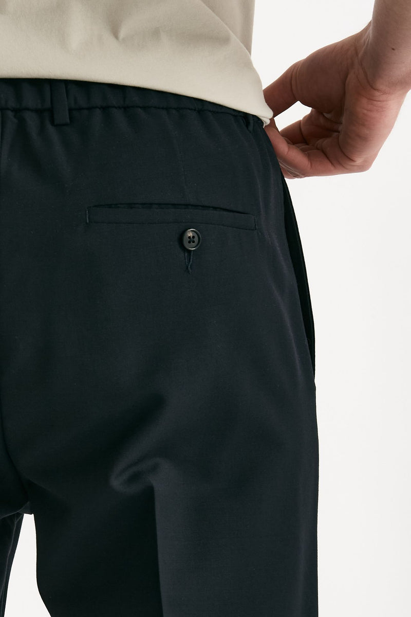 Pantalone in lana ferma blu uomo Grifoni - 7