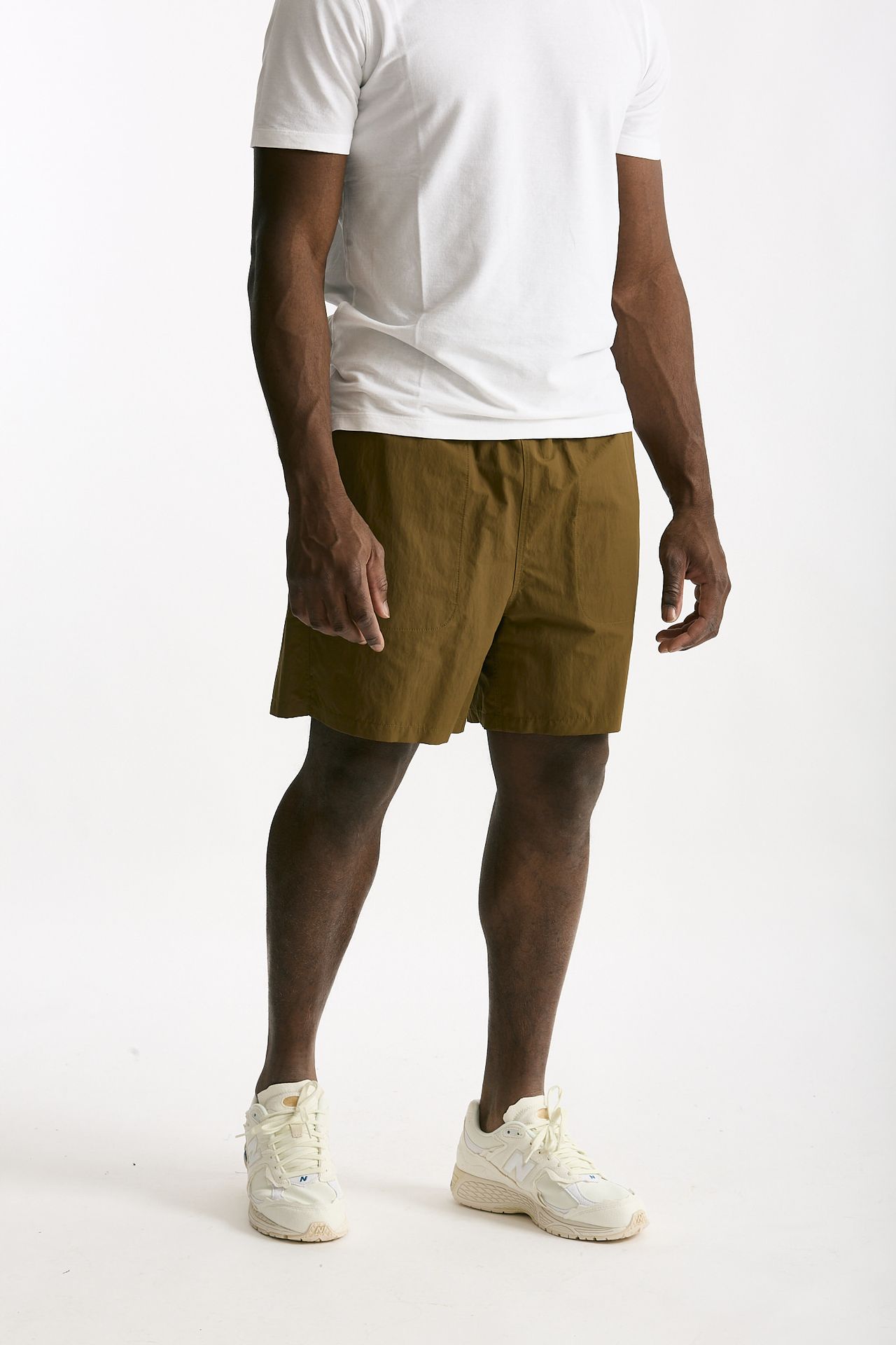 Bermuda in cotone e nylon cammello uomo Grifoni - 4