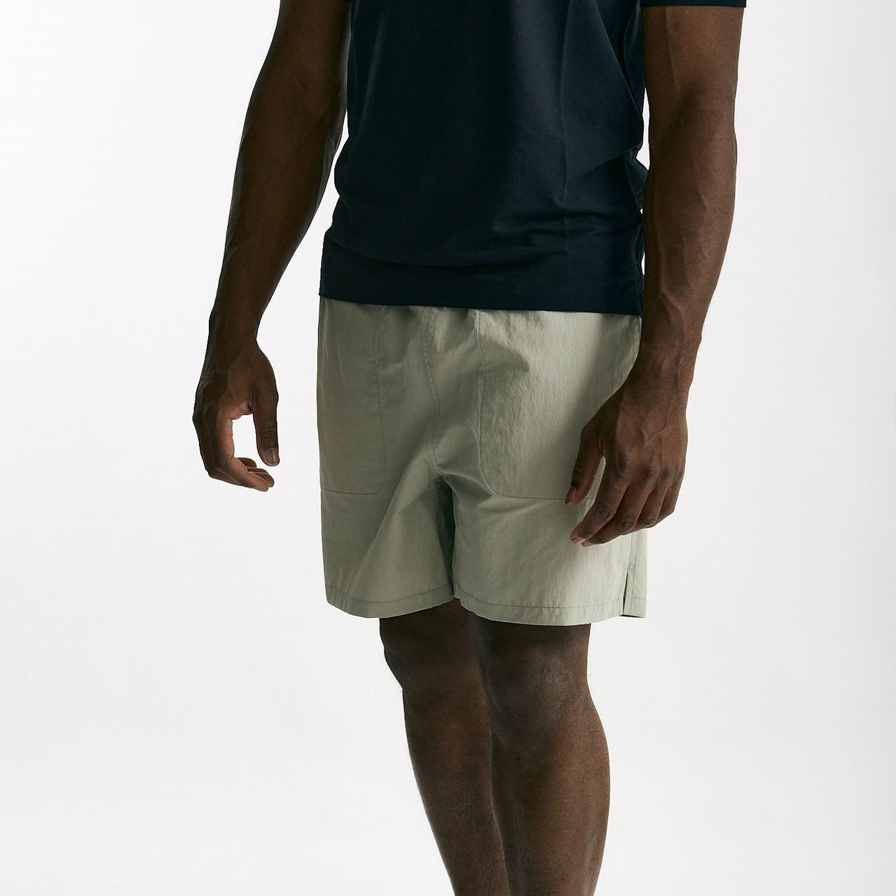 Bermuda in cotone e nylon grigio polvere uomo Grifoni - 8