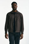 Giubbino camicia in nylon marrone uomo Herno - 2