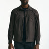 Giubbino camicia in nylon marrone uomo Herno - 7