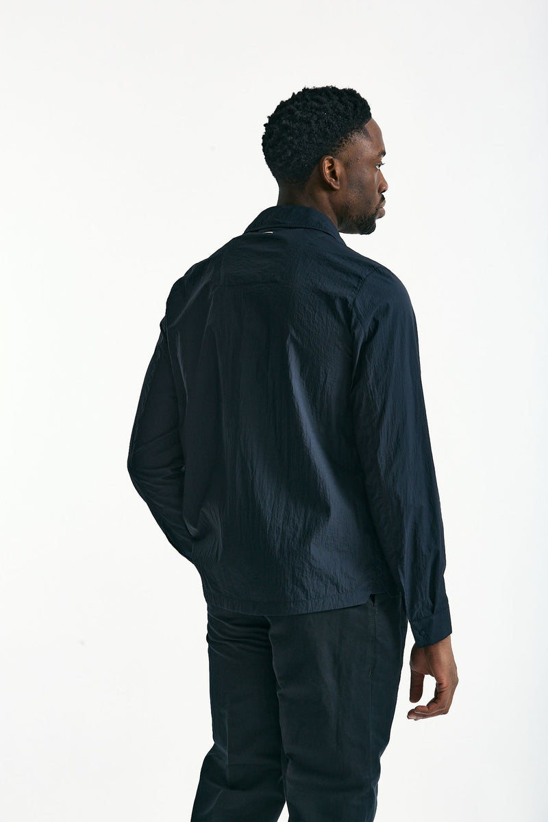 Giubbino camicia in nylon blu uomo Herno - 3