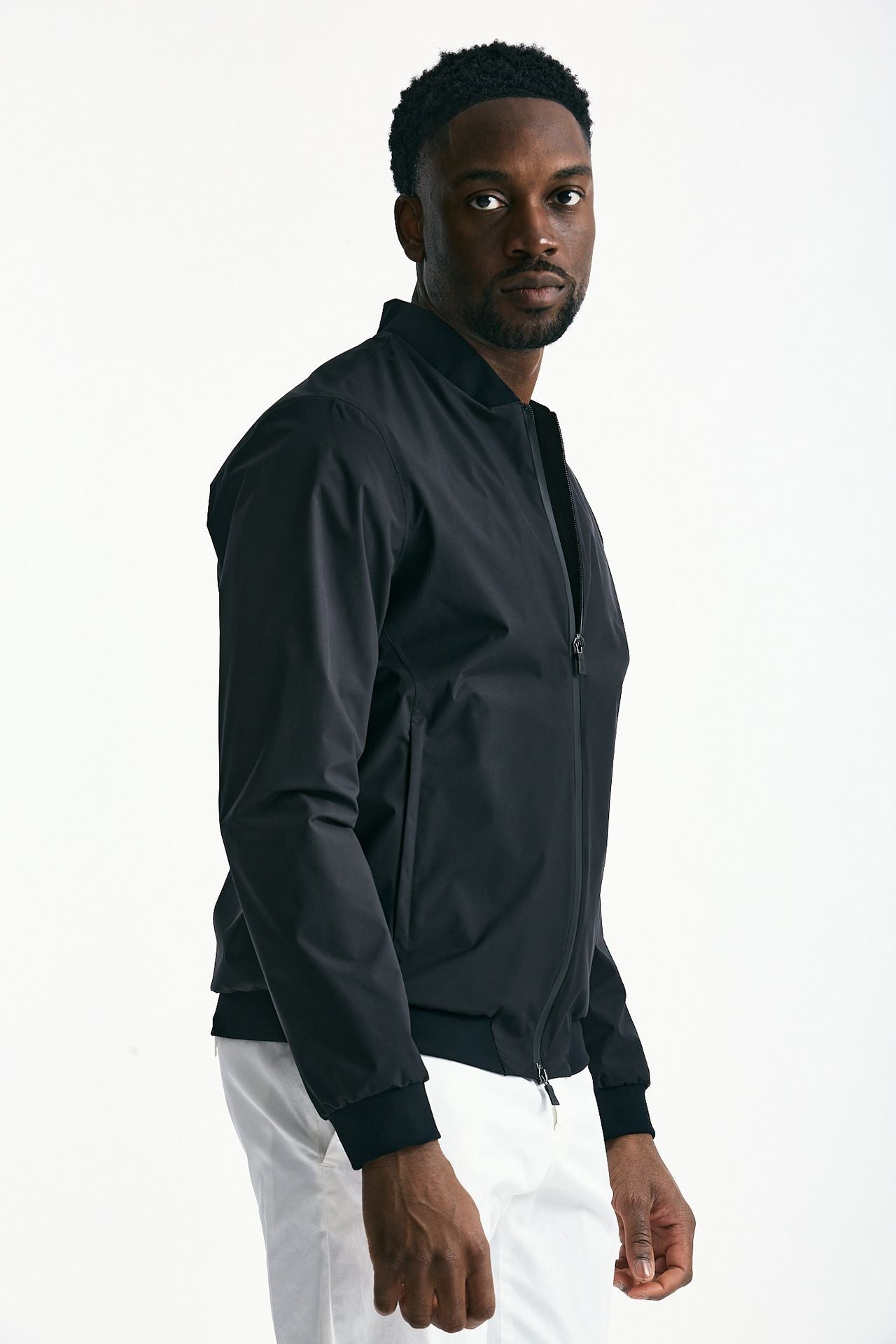 Bomber in nylon tecnico nero uomo Herno - 4