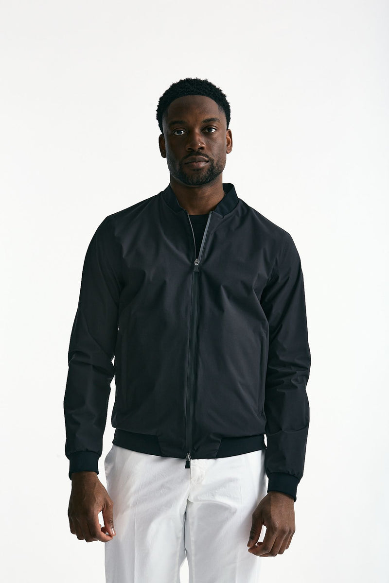 Bomber in nylon tecnico nero uomo Herno - 5