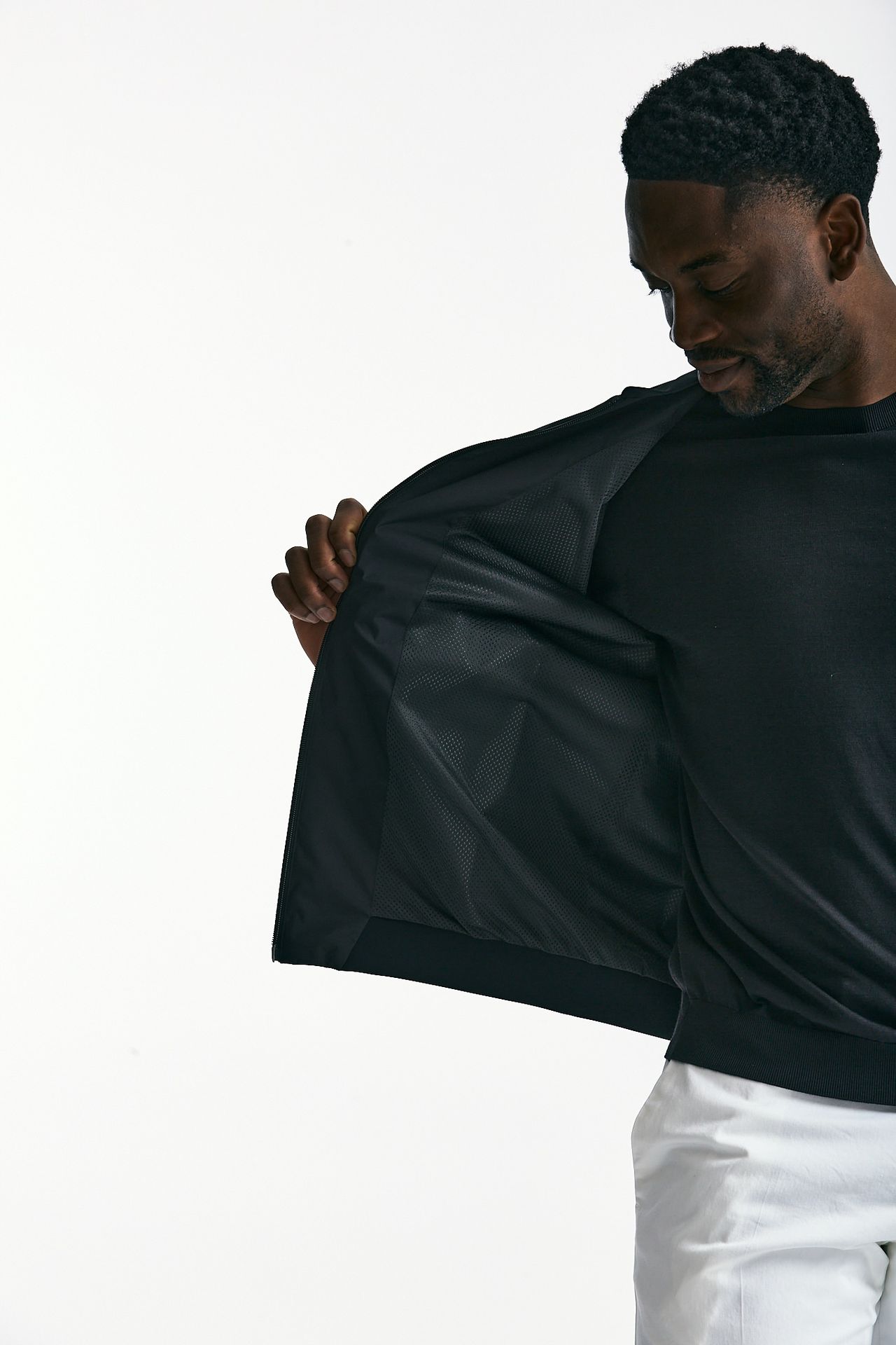 Bomber in nylon tecnico nero uomo Herno - 7
