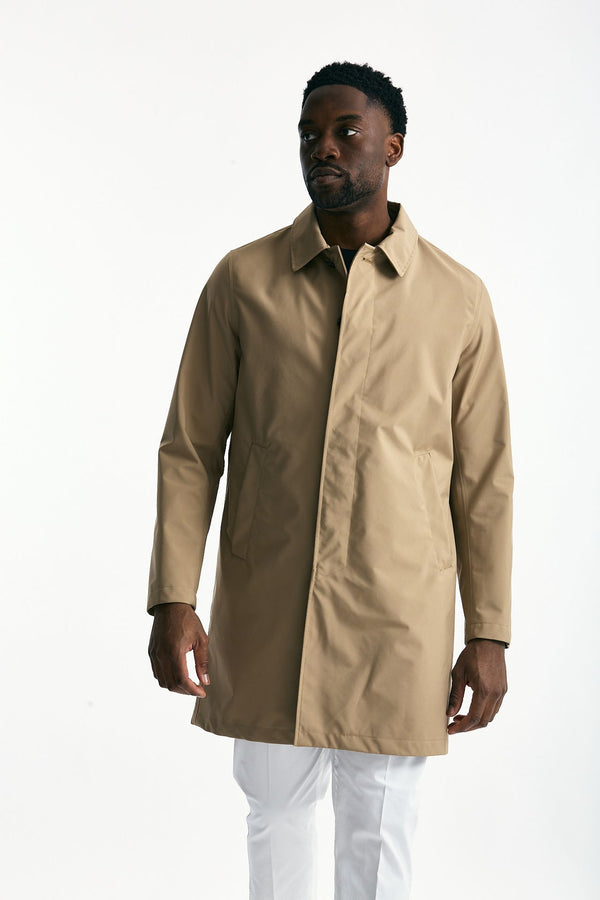 Soprabito in cotone beige uomo Herno