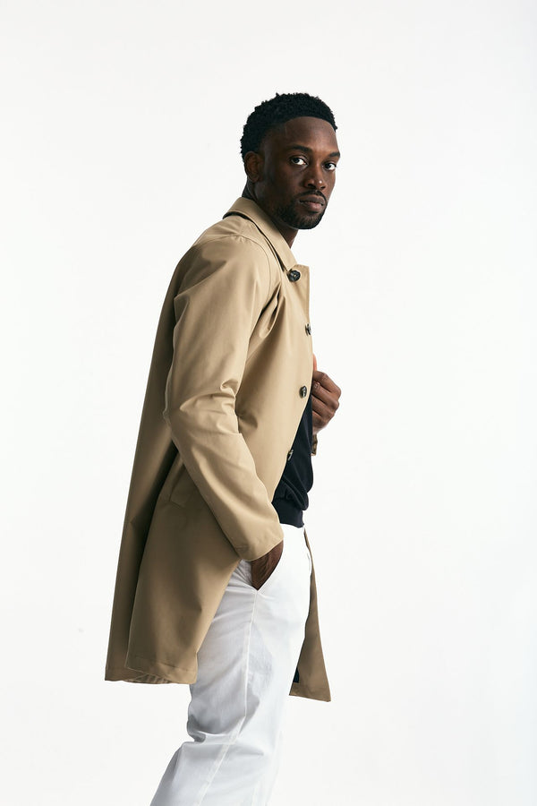 Soprabito in cotone beige uomo Herno