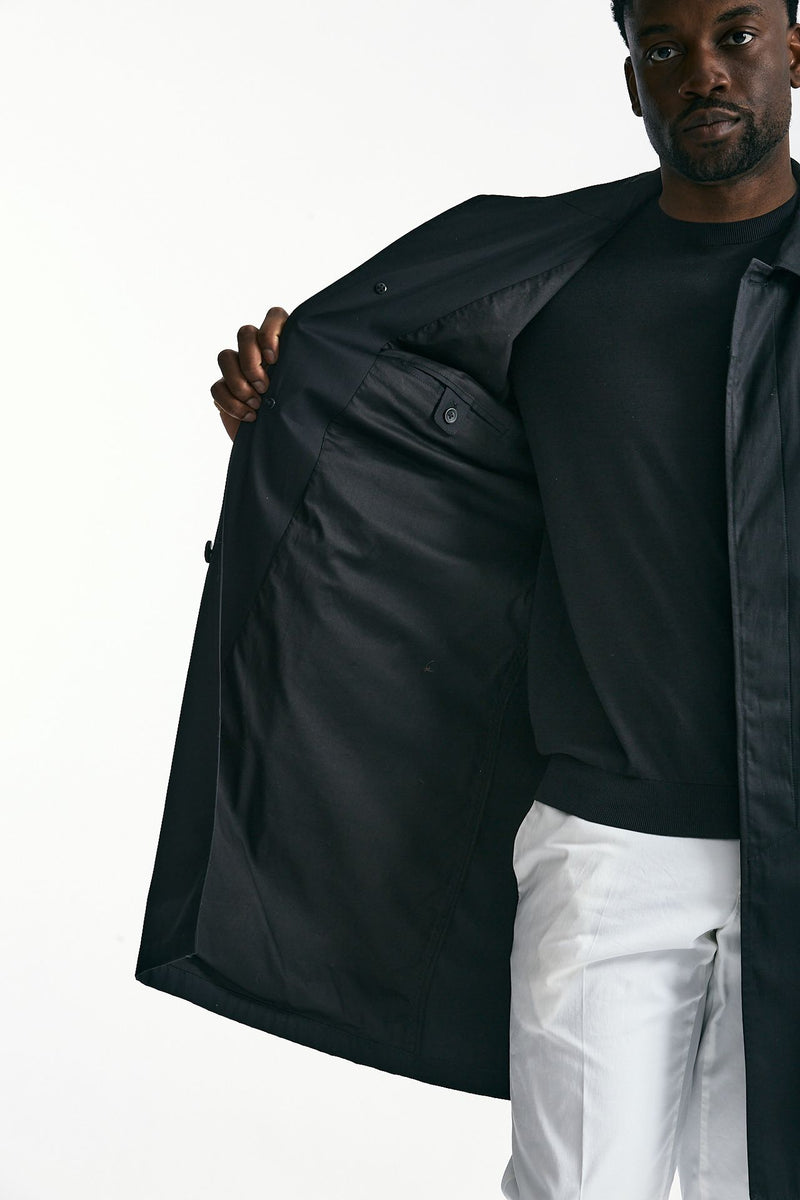 Soprabito in cotone nero uomo Herno - 6