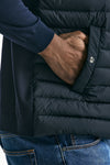 Smanicato micro piumino ibrido blu uomo Herno - 7