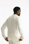 Maglia in cotone boucle bianco uomo Hosio - 3