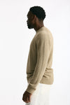 Maglia in cotone bouclè beige uomo Hosio - 3