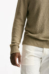 Maglia in cotone bouclè beige uomo Hosio - 5