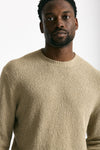 Maglia in cotone bouclè beige uomo Hosio - 6