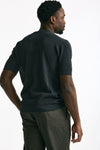 T-shirt micro operata in cotone antracite uomo Hosio - 4