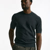 T-shirt micro operata in cotone antracite uomo Hosio - 6
