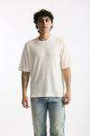 T-shirt in cotone e nylon bianco uomo Hosio - 1
