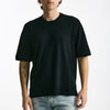 T-shirt in cotone e nylon nero uomo Hosio - 6