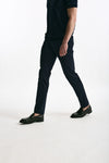 Pantalone in cotone stretch blu uomo Incotex - 4