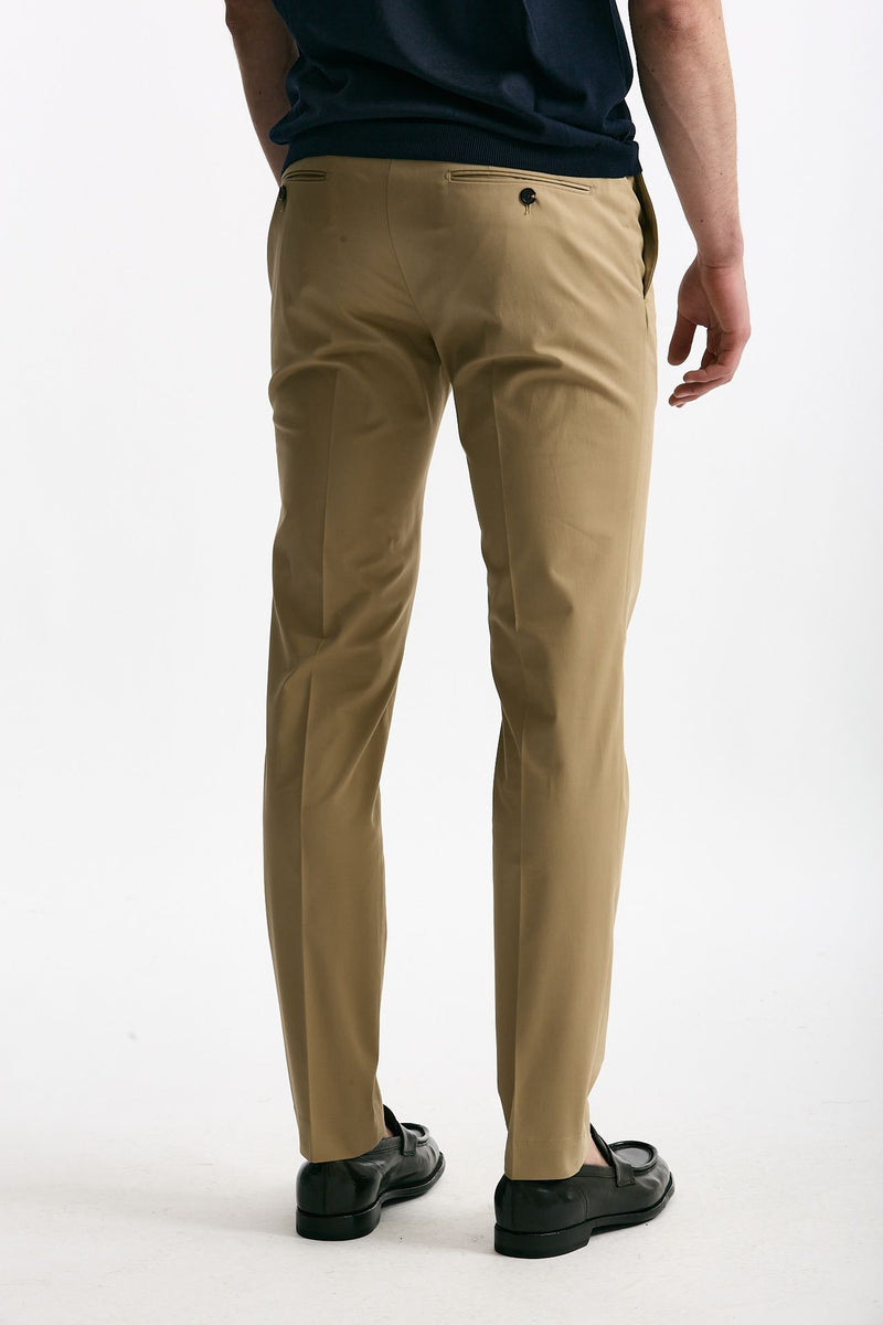 Pantalone in cotone stretch beige uomo Incotex - 3