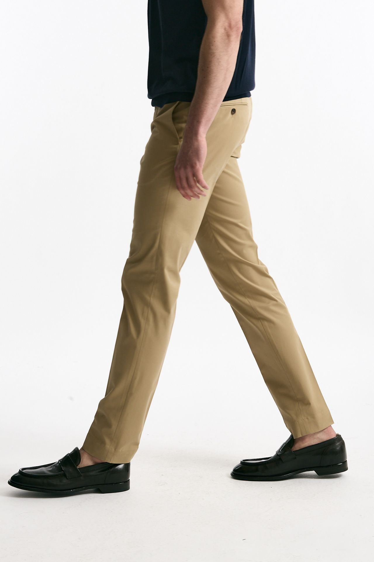 Pantalone in cotone stretch beige uomo Incotex - 4