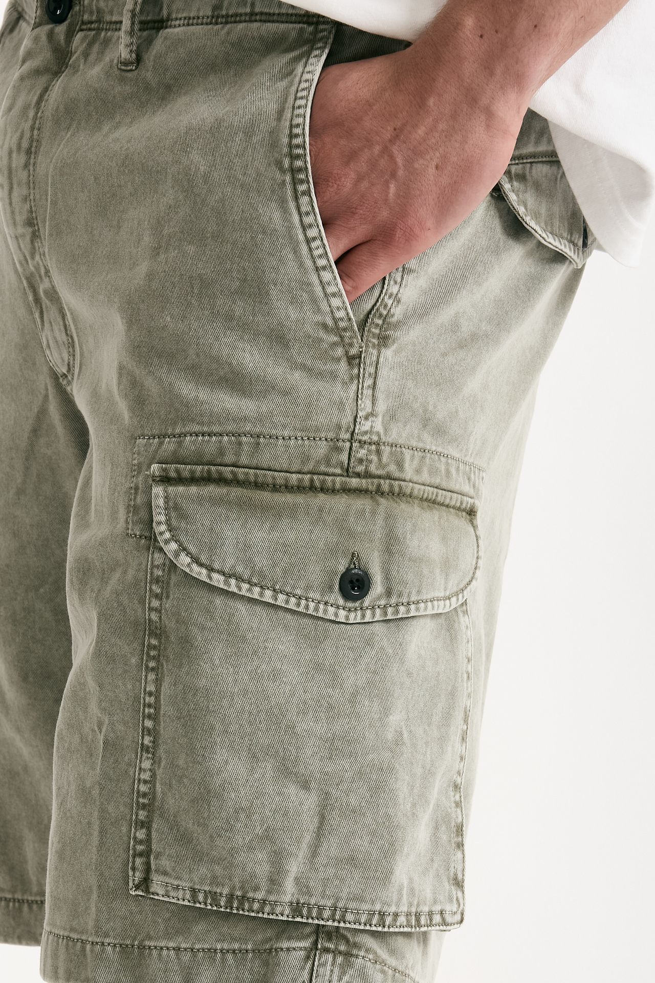 Bermuda cotone fermo grigio uomo Incotex - 6