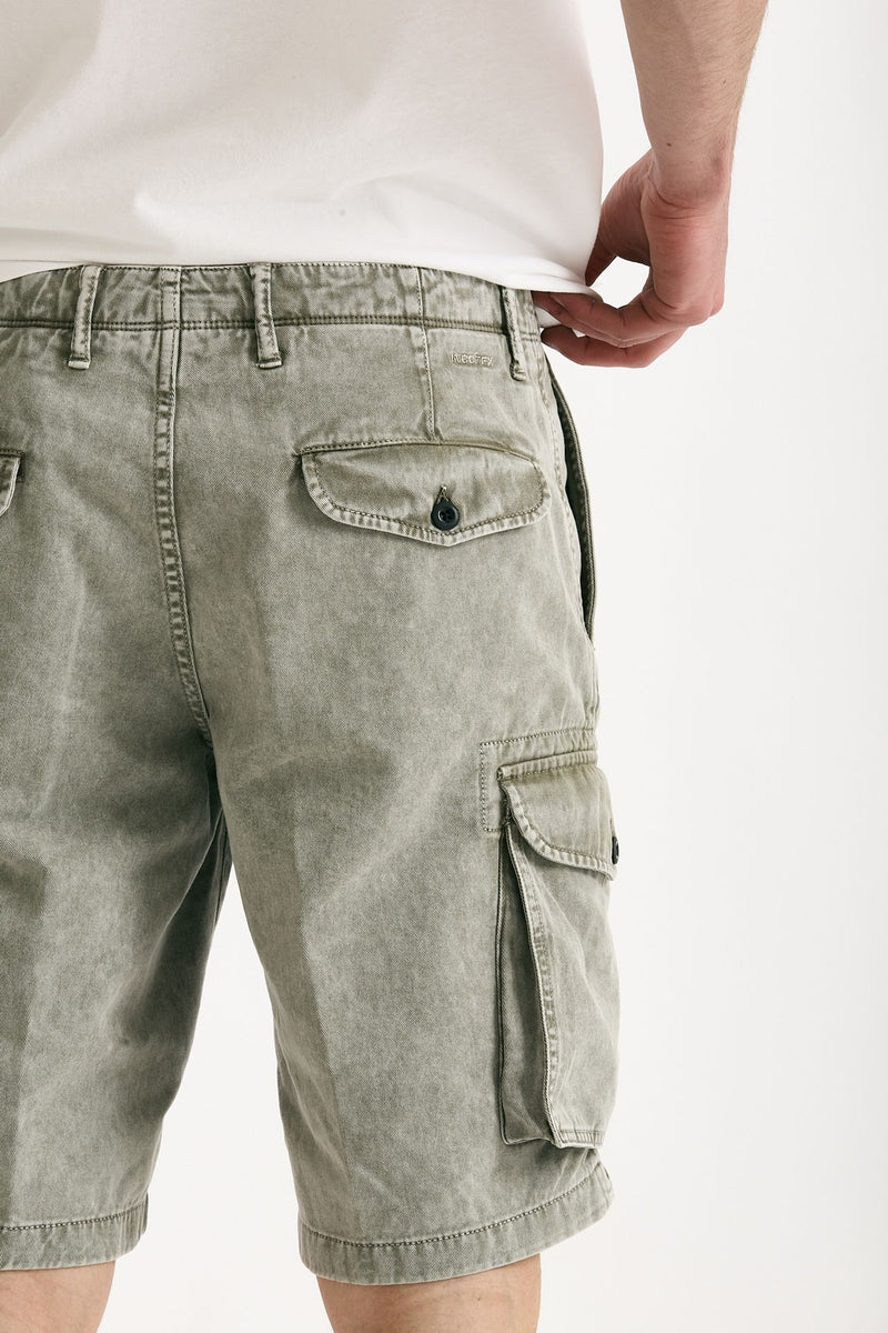 Bermuda cotone fermo grigio uomo Incotex - 7