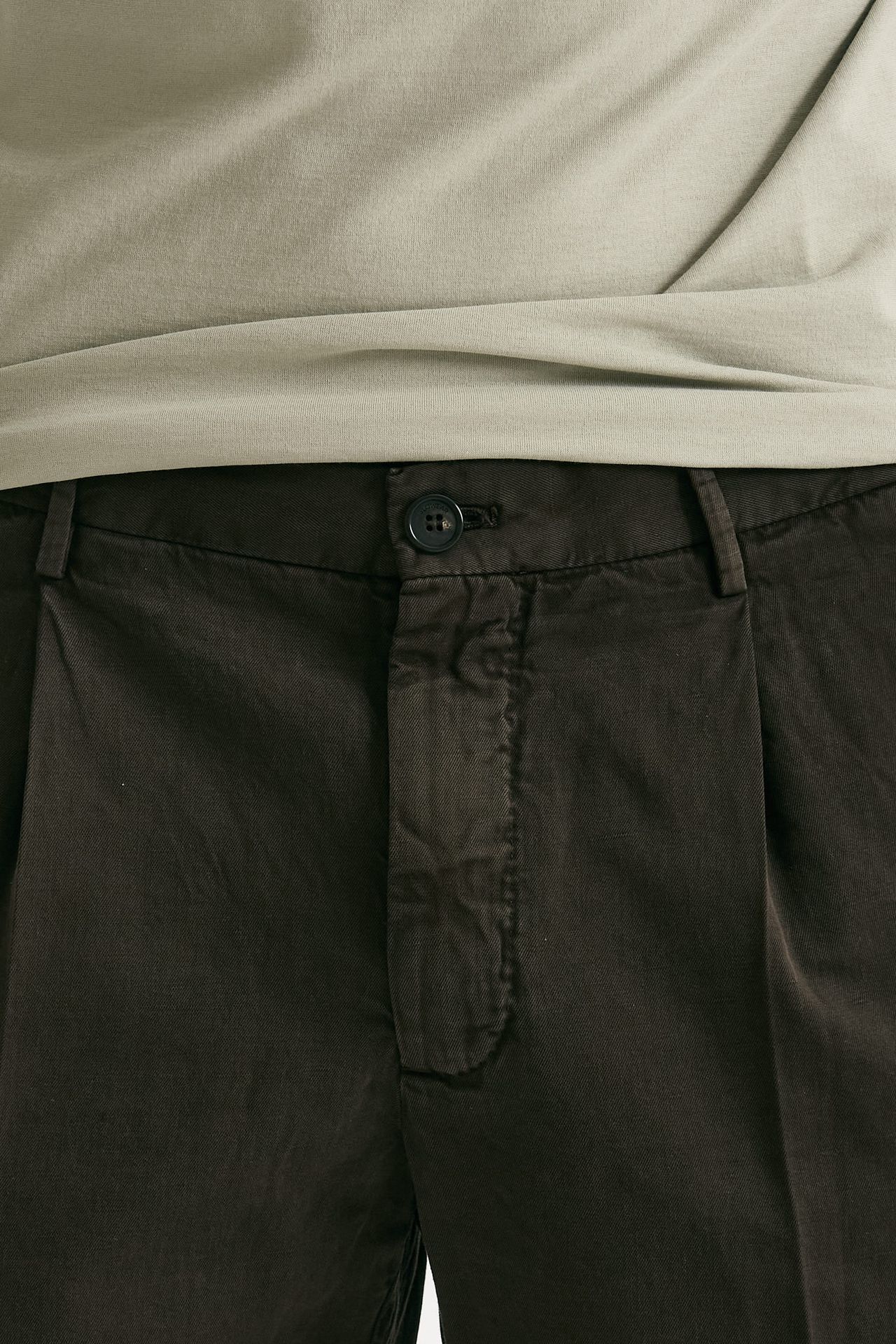 Pantalone cotone e lino marrone uomo Incotex - 5