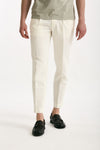 Pantalone cotone e lino bianco uomo Incotex - 1