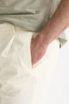 Pantalone cotone e lino bianco uomo Incotex - 6