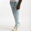 Pantalone azzurro Cotone e lino uomo Incotex - 8
