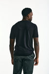 T-shirt in seta e cotone nero uomo Kangra - 3