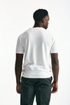 T-shirt in seta e cotone bianco uomo Kangra - 3