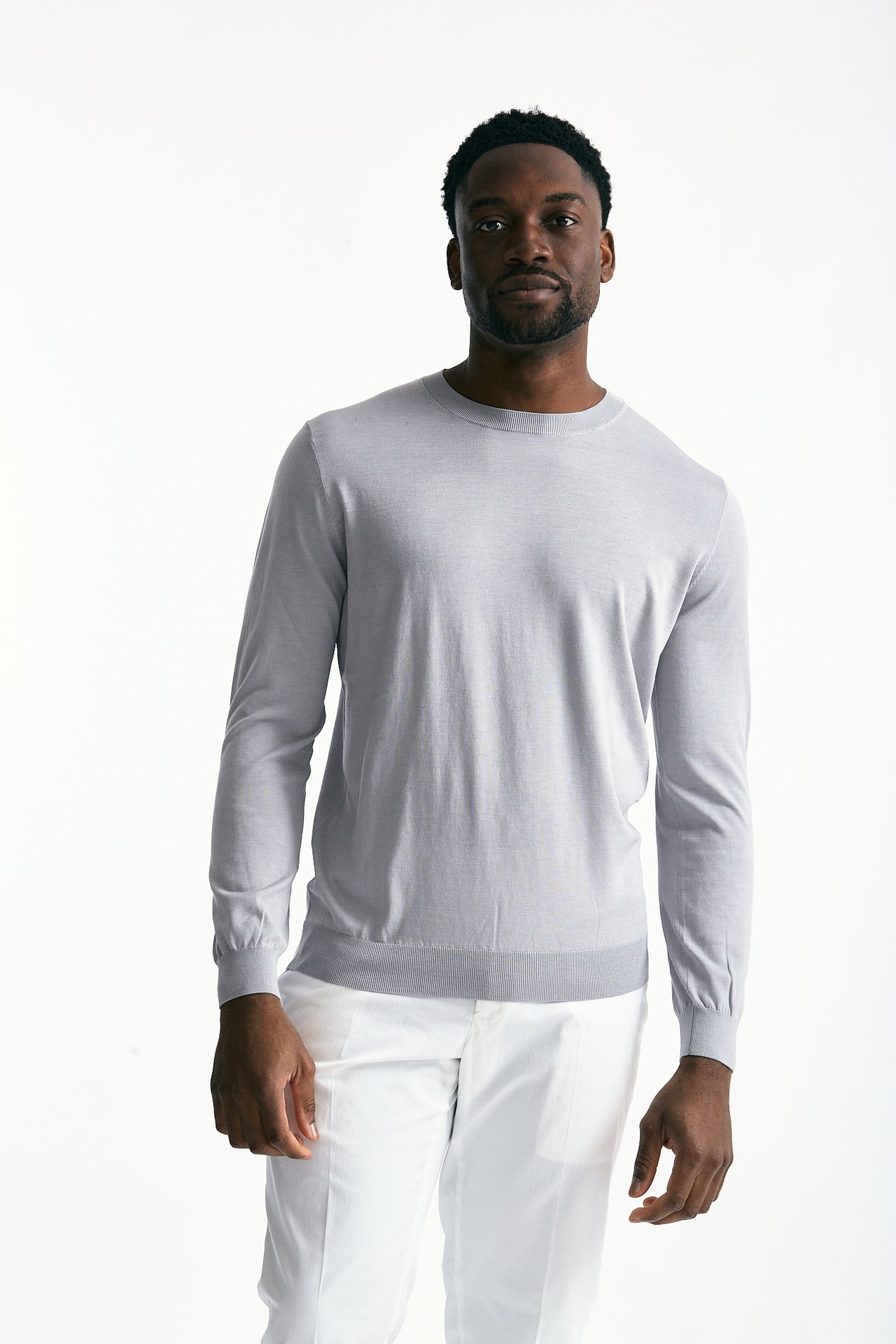 Maglia in cotone e seta ghiaccio uomo Kangra - 1
