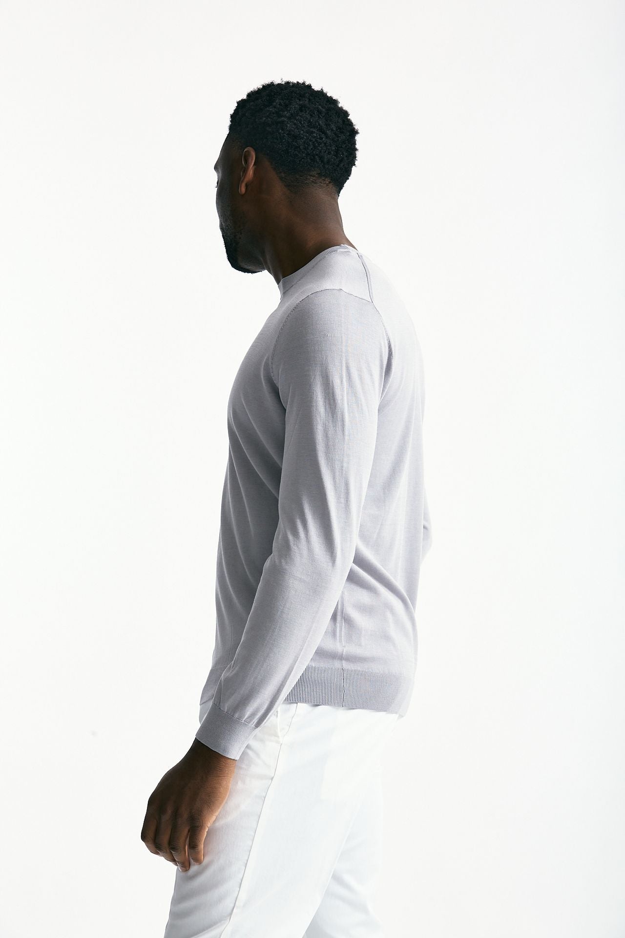 Maglia in cotone e seta ghiaccio uomo Kangra - 3