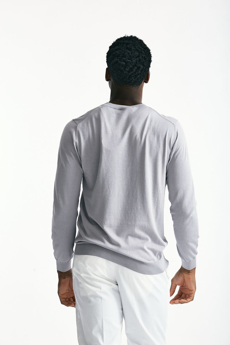 Maglia in cotone e seta ghiaccio uomo Kangra - 4