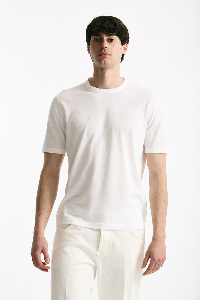 T shirt in cotone bianco uomo Kangra - 1
