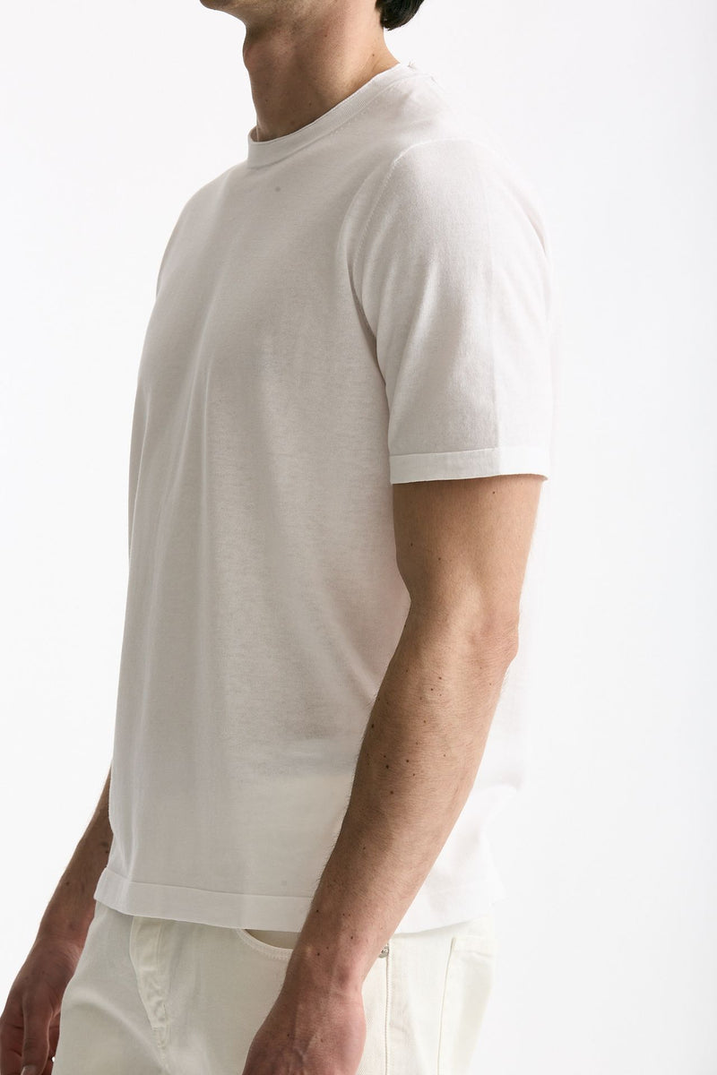 T shirt in cotone bianco uomo Kangra - 4