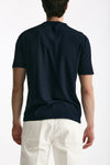 T shirt in cotone blu uomo Kangra - 4