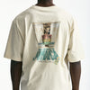 T-shirt con stampa in cotone panna uomo Laneus - 7