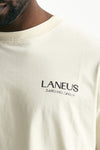 T-shirt con stampa in cotone panna uomo Laneus - 6