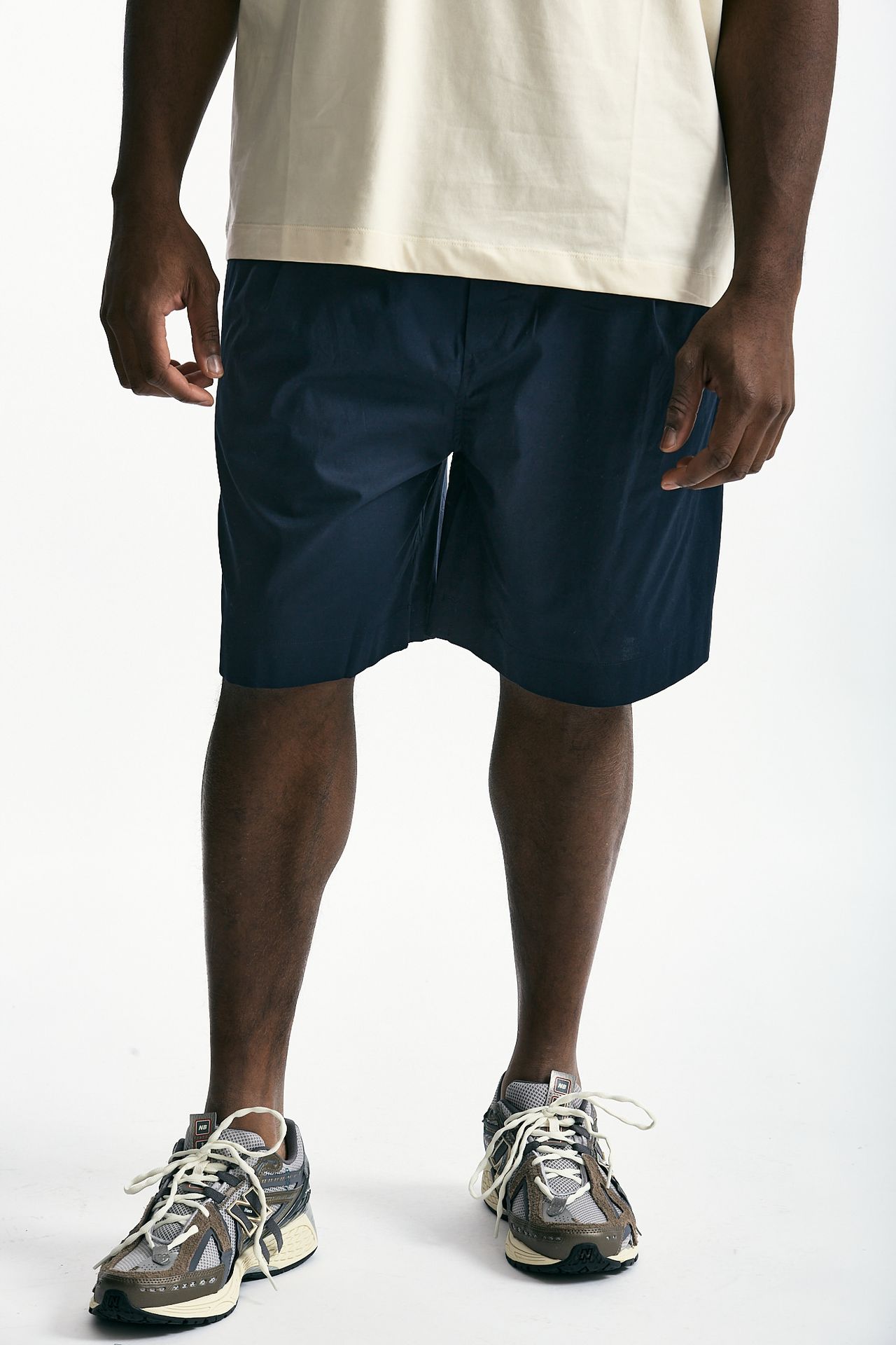 Bermuda in cotone stretch blu uomo Laneus - 1